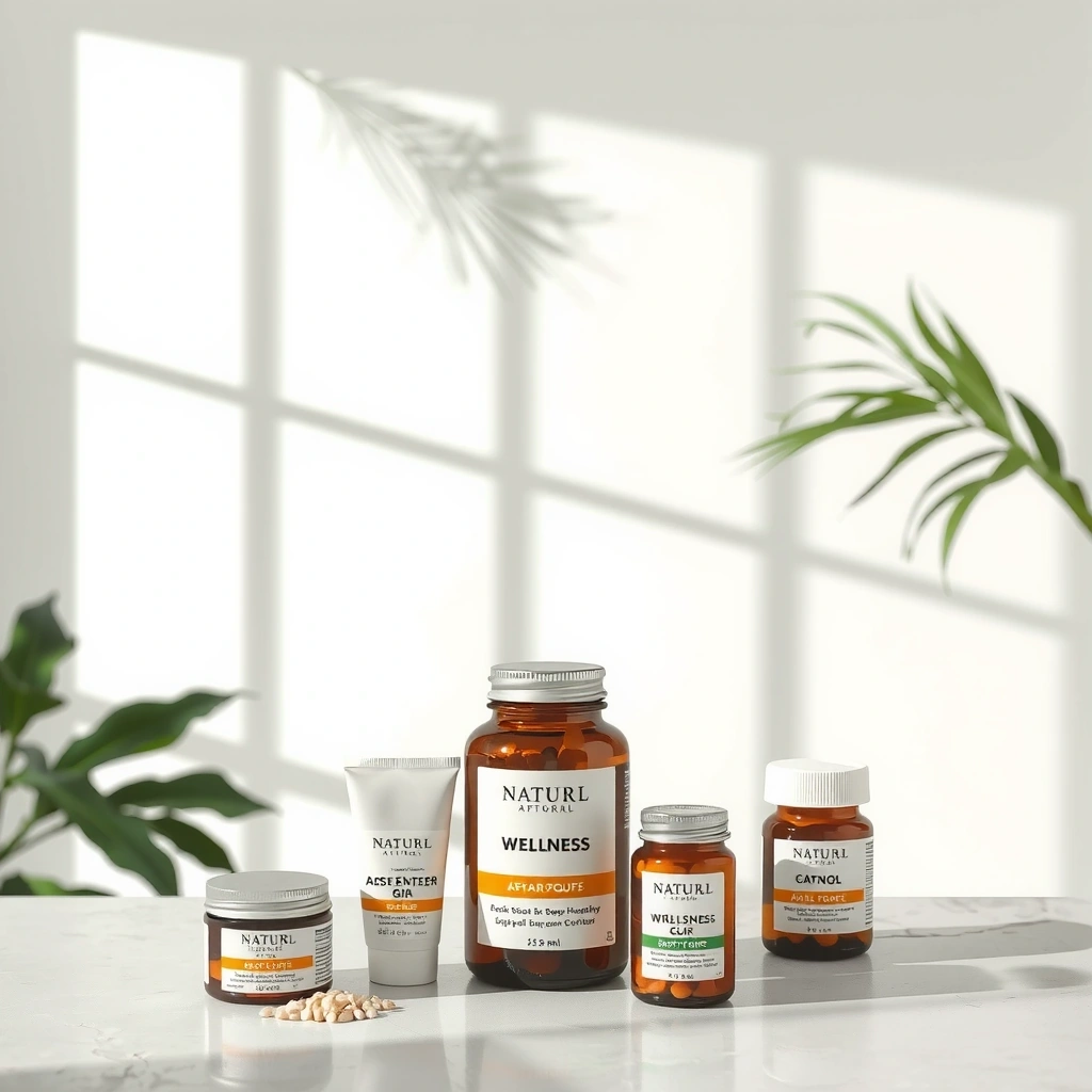 Natural wellness products hero background